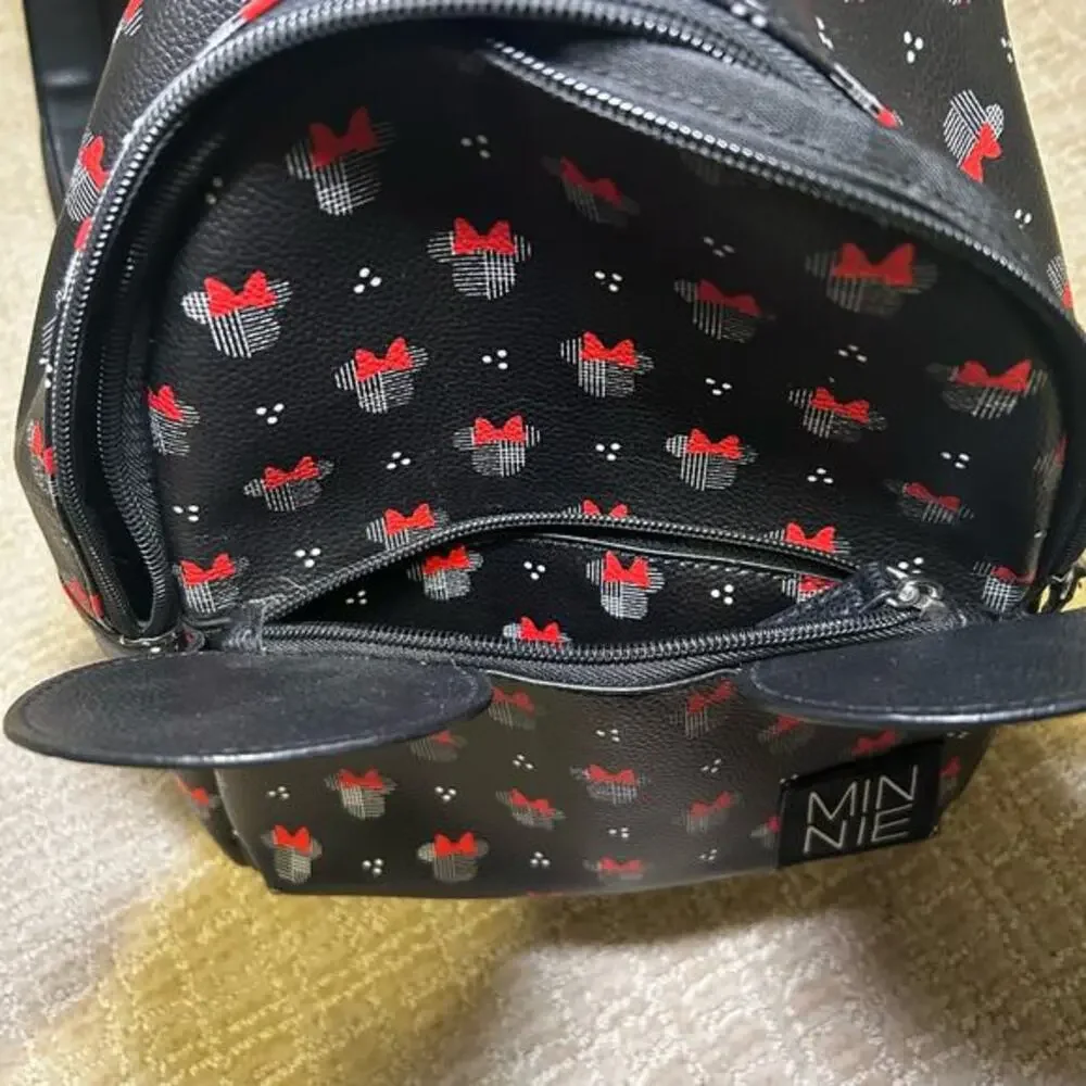 Disney X Danielle Nicole Minnie Mouse Backpack with 3D Ears‎ Black Red Fandom - Picture 8 of 8